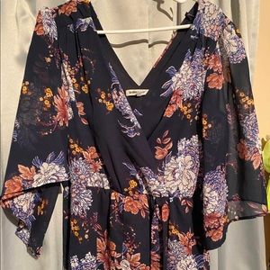 Bailey Blue Floral Romper